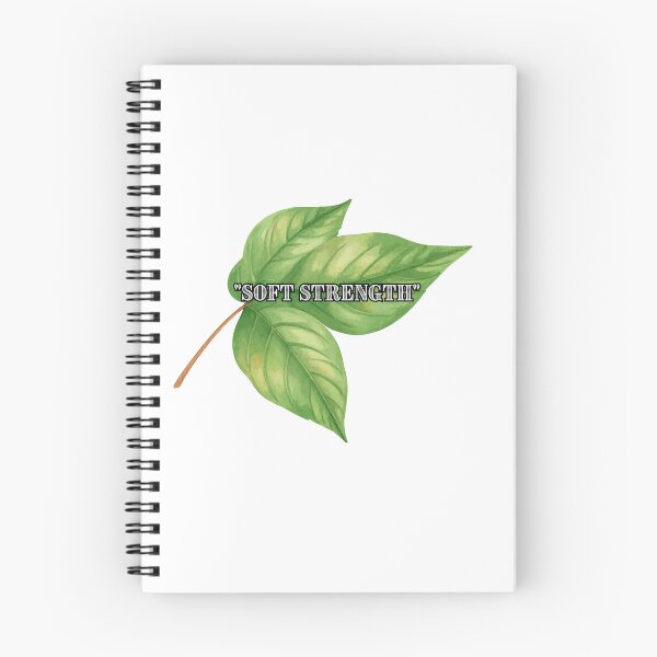 Item preview, Soft Strength Botanical Leaf Sticker – Inspirational Nature Quote, Minimalist Green Plant Aesthetic Vinyl Decal designed and sold by Pandey14.