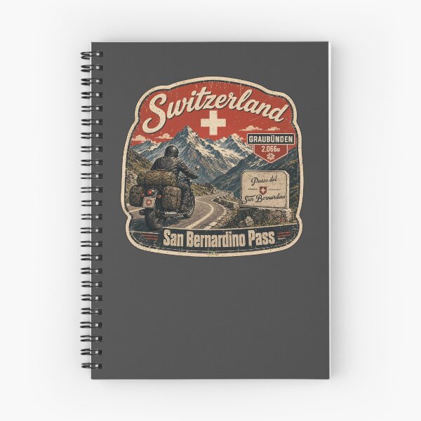 Item preview, San Bernardino Pass, Passo del San Bernardino Motorcycle Sticker TShirt 01 designed and sold by OuterShellUK.