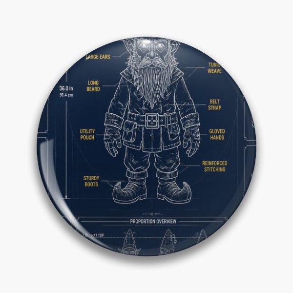 Item preview, Gnome Blueprint designed and sold by SunnyDesign82.