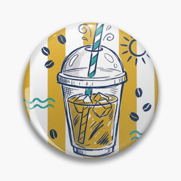 Item preview, Morning Brew Vintage Retro Coffee Iced Latte designed and sold by Emerald Deep.