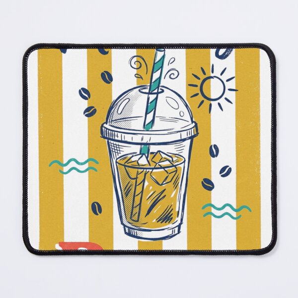 Item preview, Morning Brew Vintage Retro Coffee Iced Latte designed and sold by Emerald Deep.