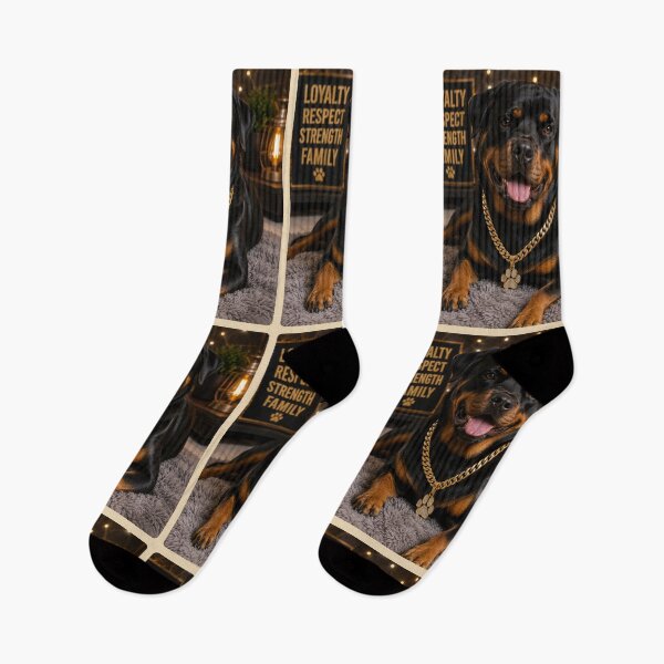 Item preview, Royal Rottweiler Gold Chain Portrait Design designed and sold by BagFactoryUK.