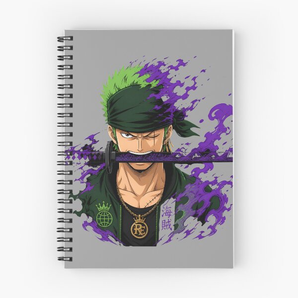 Item preview, Anime Green Hair Swordsman Purple Smoke Aura designed and sold by RoyalEarthstore.