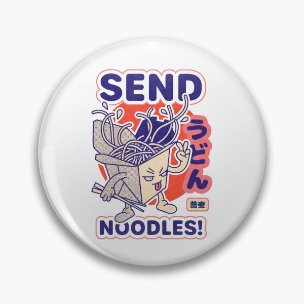 Item preview, Funny "Send Noodles" Cartoon Graphic – Cute Takeout Box Character with Japanese Text designed and sold by YourWearPulse.