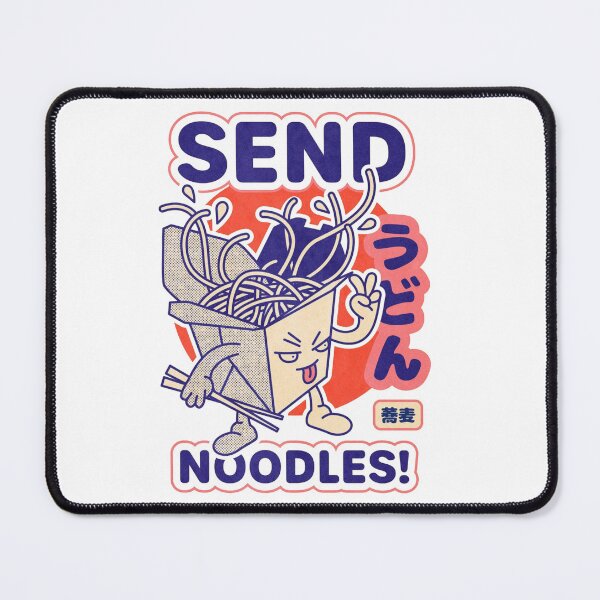 Item preview, Funny "Send Noodles" Cartoon Graphic – Cute Takeout Box Character with Japanese Text designed and sold by YourWearPulse.