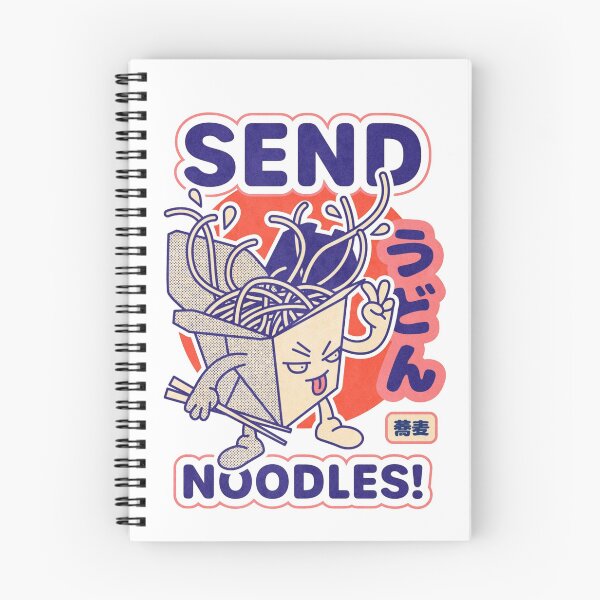 Item preview, Funny "Send Noodles" Cartoon Graphic – Cute Takeout Box Character with Japanese Text designed and sold by YourWearPulse.