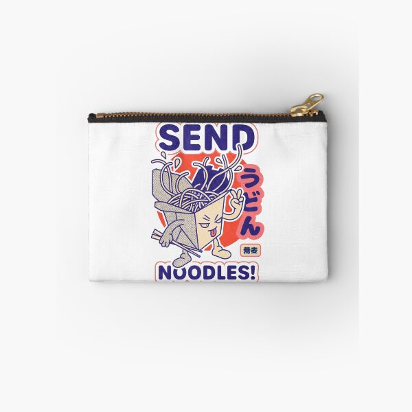 Item preview, Funny "Send Noodles" Cartoon Graphic – Cute Takeout Box Character with Japanese Text designed and sold by YourWearPulse.