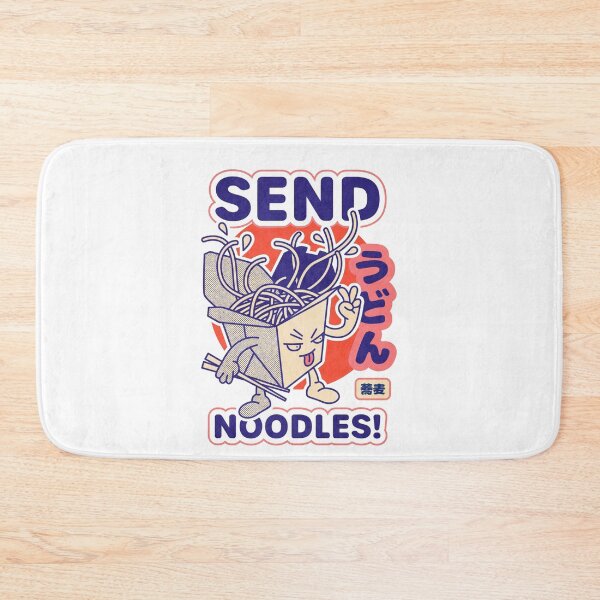 Item preview, Funny "Send Noodles" Cartoon Graphic – Cute Takeout Box Character with Japanese Text designed and sold by YourWearPulse.