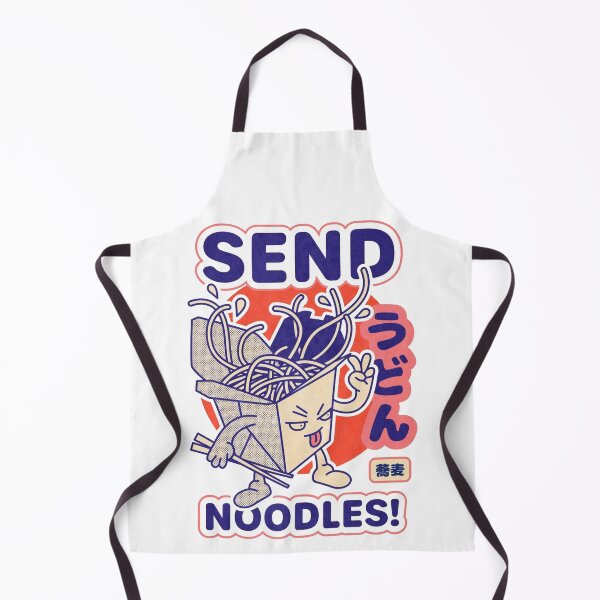 Item preview, Funny "Send Noodles" Cartoon Graphic – Cute Takeout Box Character with Japanese Text designed and sold by YourWearPulse.