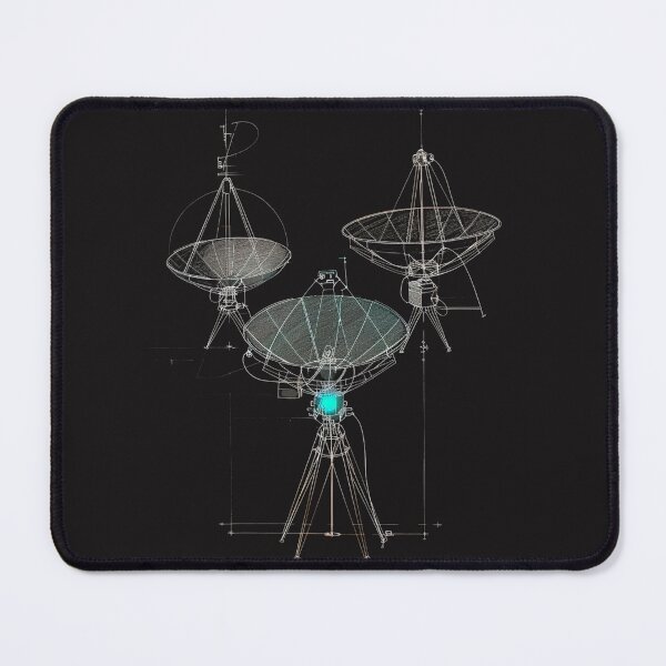Item preview, Antenna Array Dark Tech Art . Minimalist Signal Design designed and sold by STATIC SOUL.