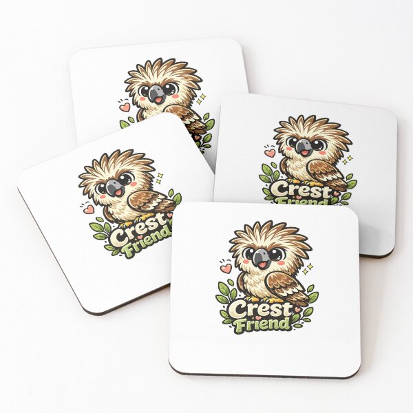 Item preview, Cute Kawaii Philippine Eagle | Adorable Endangered Eagle Cartoon | Wildlife Bird Lover Gift designed and sold by RonBear-Designs.