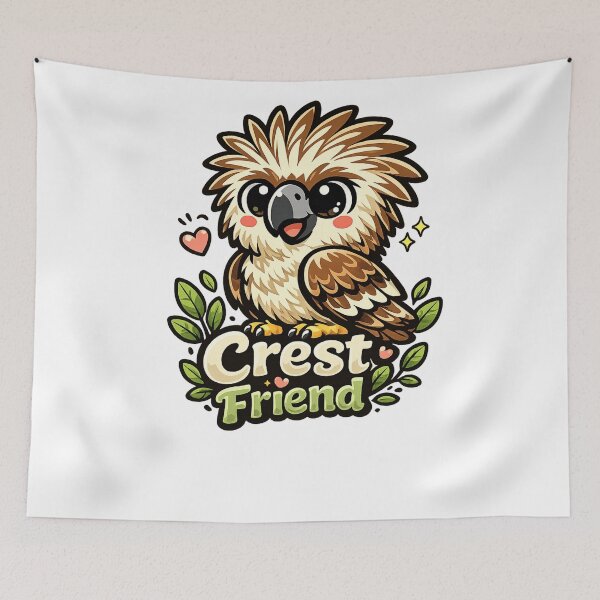 Item preview, Cute Kawaii Philippine Eagle | Adorable Endangered Eagle Cartoon | Wildlife Bird Lover Gift designed and sold by RonBear-Designs.