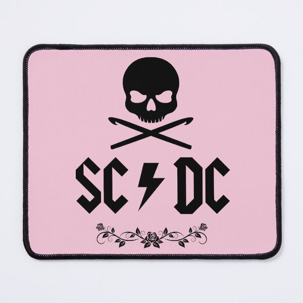 Item preview, SC DC Skull Crochet Hook T-Shirt | Funny Crochet Lover Tee | Rock and Roll Crocheter Gift | Badass Crochet Shirt | Skull Yarn Lover Tee designed and sold by ZenfiniteDesign.