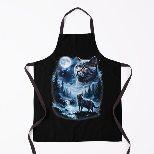 Item preview, Funny British Shorthair Cat Howling to the Moon Pet Meme designed and sold by DebbieEganCo.