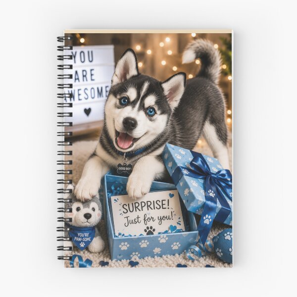 Item preview, Cute Husky Surprise Gift Portrait Design designed and sold by BagFactoryUK.