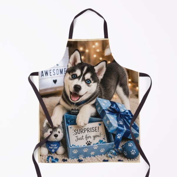 Item preview, Cute Husky Surprise Gift Portrait Design designed and sold by BagFactoryUK.