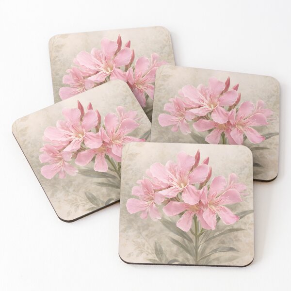 Item preview, Pink Oleander Glow – Botanical Flow Collection designed and sold by ViolafleurViolett.