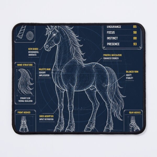 Item preview, Unicorn Blueprint designed and sold by SunnyDesign82.
