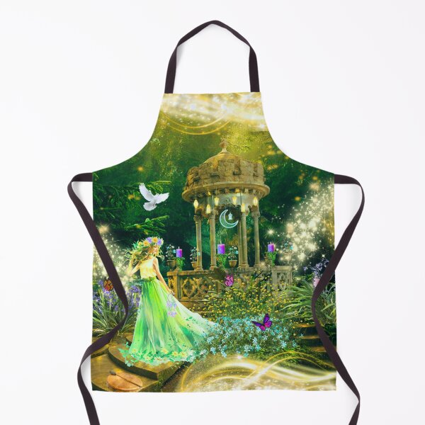 Item preview, Sacred Well of Divine Wisdom - Mystical Spiritual Nature Art - Surreal Divine Feminine Artwork designed and sold by SacredPathHealingArt.