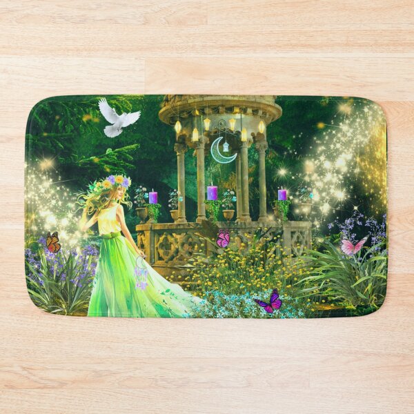 Item preview, Sacred Well of Divine Wisdom - Mystical Spiritual Nature Art - Surreal Divine Feminine Artwork designed and sold by SacredPathHealingArt.