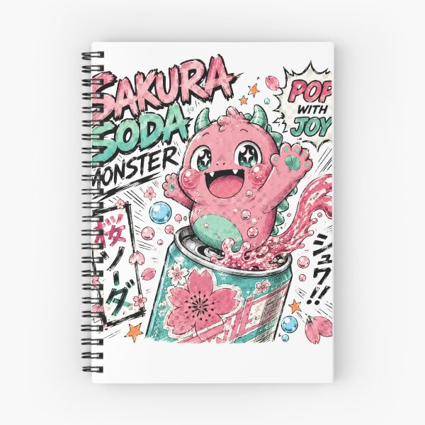 Item preview, Sakura Soda Monster – Cute Manga Streetwear designed and sold by BadMary.