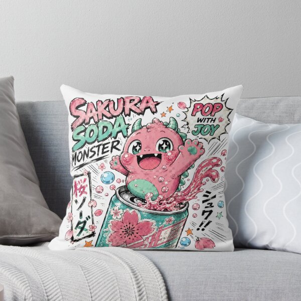 Item preview, Sakura Soda Monster – Cute Manga Streetwear designed and sold by BadMary.