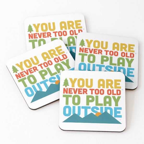 Item preview, You Are Never Too Old to Play Outside – Colorful Mountain Hiking Adventure Design designed and sold by GabeMountainArt.