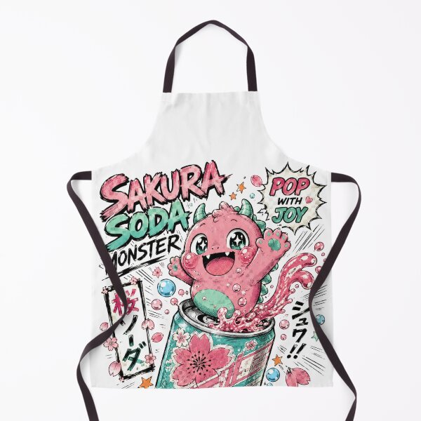 Item preview, Sakura Soda Monster – Cute Manga Streetwear designed and sold by BadMary.