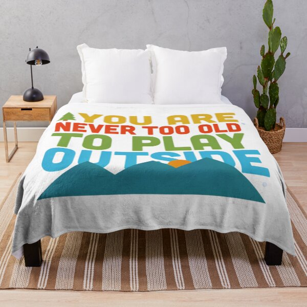 Item preview, You Are Never Too Old to Play Outside – Colorful Mountain Hiking Adventure Design designed and sold by GabeMountainArt.