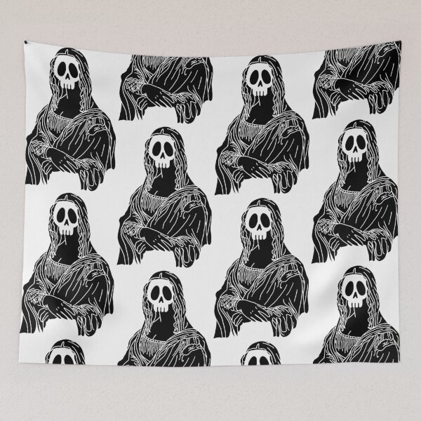 Item preview, Skull of the Mona Lisa (black) designed and sold by Lagueny.