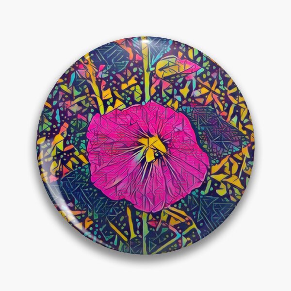 Item preview, Psychedelic Neon Pink Petunia Abstract Garden Digital Painting designed and sold by BalkanBloom.