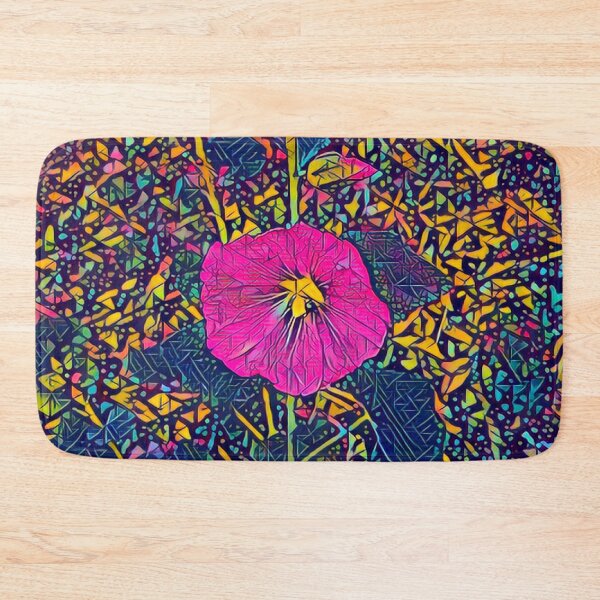 Item preview, Psychedelic Neon Pink Petunia Abstract Garden Digital Painting designed and sold by BalkanBloom.