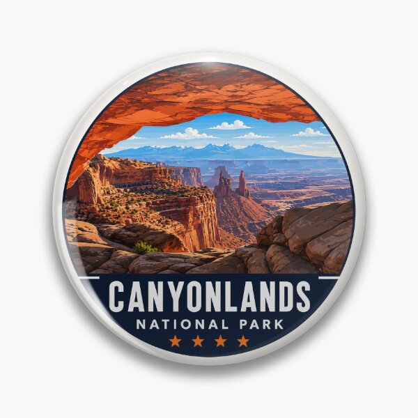 Item preview, Canyonlands National Park Moah Utah Retro Badge designed and sold by Gideon Emmerich.