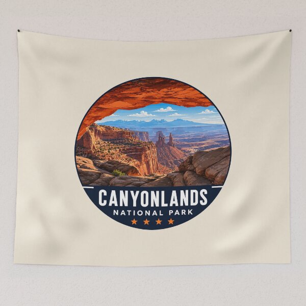 Item preview, Canyonlands National Park Moah Utah Retro Badge designed and sold by Gideon Emmerich.