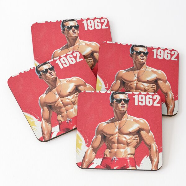 Item preview, Beach Rescue 1962 Vintage Lifeguard Poster designed and sold by ZhivanCrimson.