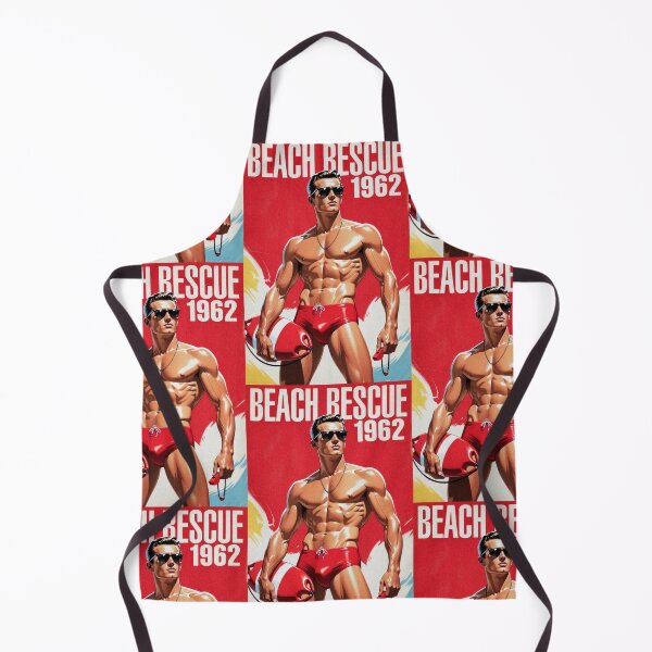 Item preview, Beach Rescue 1962 Vintage Lifeguard Poster designed and sold by ZhivanCrimson.