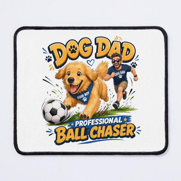 Item preview, Professional Ball Chaser Golden Retriever Dog Dad Funny T-Shirt designed and sold by Ashley critters.