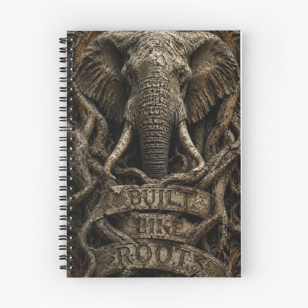 Item preview, Foundational Builder Roots Brutalist Industrial Office Art Elephant Canvas designed and sold by SavannaStrikes.