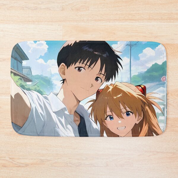 Item preview, Shinji Ikari Neon Genesis Evangelion Sunny Street Selfie designed and sold by JohnEllisa.