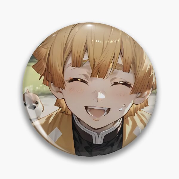 Item preview, Zenitsu Agatsuma kimetsu no yaiba Chibi Autumn Smile designed and sold by JohnEllisa.