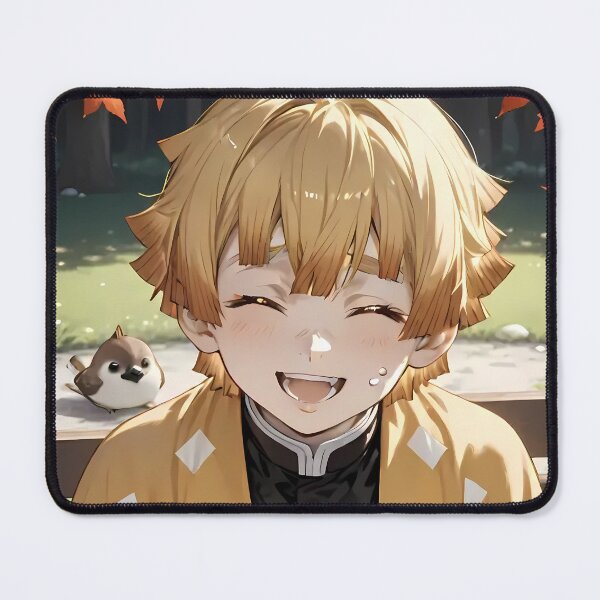 Item preview, Zenitsu Agatsuma kimetsu no yaiba Chibi Autumn Smile designed and sold by JohnEllisa.
