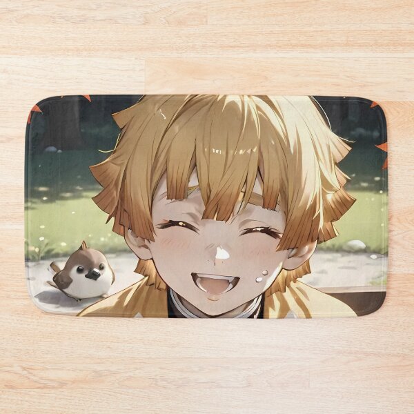 Item preview, Zenitsu Agatsuma kimetsu no yaiba Chibi Autumn Smile designed and sold by JohnEllisa.