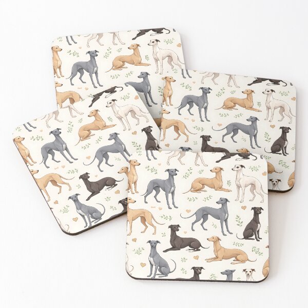 Item preview, Elegant Italian Greyhound Pattern | Minimalist Sighthound Dog Illustration designed and sold by blankTeeShirt.