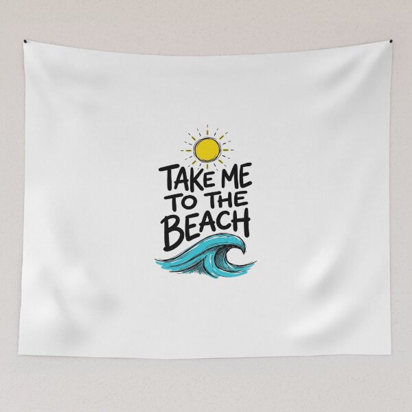 Item preview, Take Me To The Beach Vintage Retro Summer Wave designed and sold by Emerald Deep.