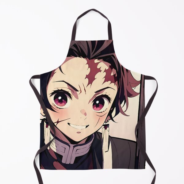 Item preview, Tanjiro Kamado Demon Slayer Warm Closeup Smile Portrait designed and sold by JohnEllisa.