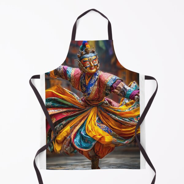 Item preview, Vibrant Dance of Tradition in Colorful Attire designed and sold by Artessie.