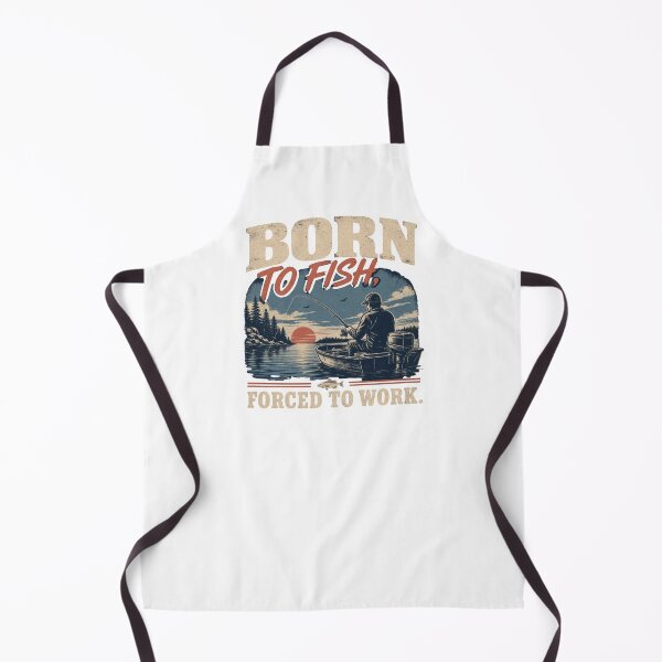 Item preview, Born to Fish Forced to Work Funny fishing vintage design for fishermen and fishing lovers designed and sold by LD ART.