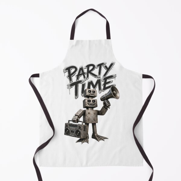 Item preview, Robot Dj party time designed and sold by DAX4ART.