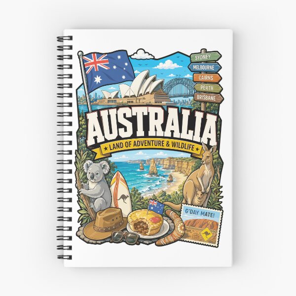 Item preview, Australia Adventure Wildlife Graphic Tee designed and sold by AtuqStudio.