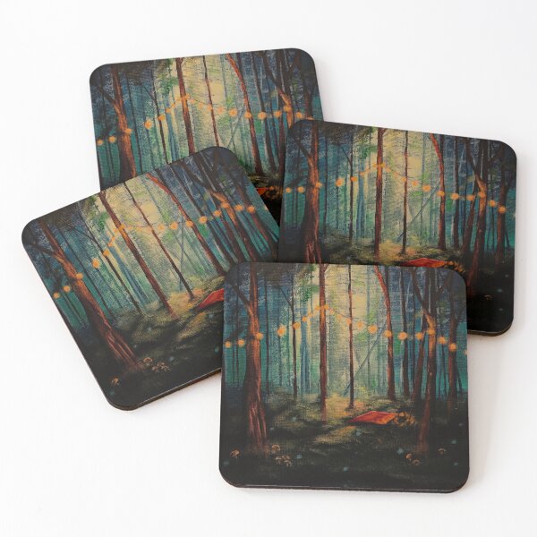 Item preview, Mystical Night Forest and Glowing Fairy Lights designed and sold by ArtistsAtticWI.